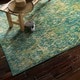 Skye monet blue cascade rug