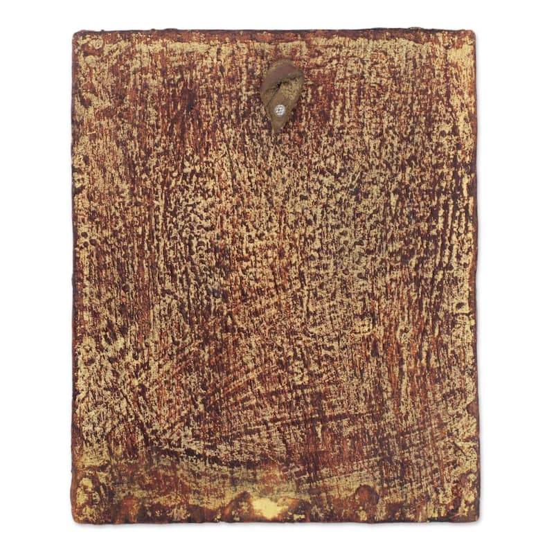 Handmade Hand of the Lord Mirror (Ghana) - Brown