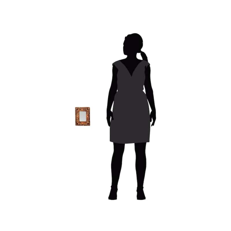 Handmade Hand of the Lord Mirror (Ghana) - Brown
