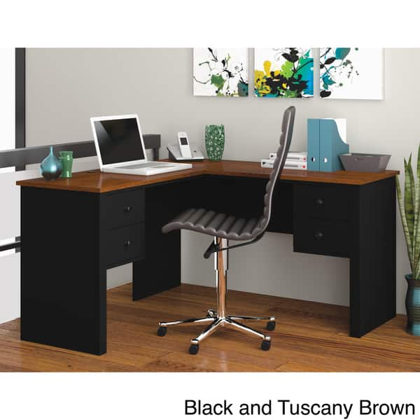 Shop Bestar Somerville L Shaped Desk Free Shipping Today