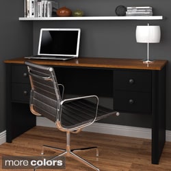 Bestar Somerville Executive Desk With 2 Pedestals - Bed Bath & Beyond ...