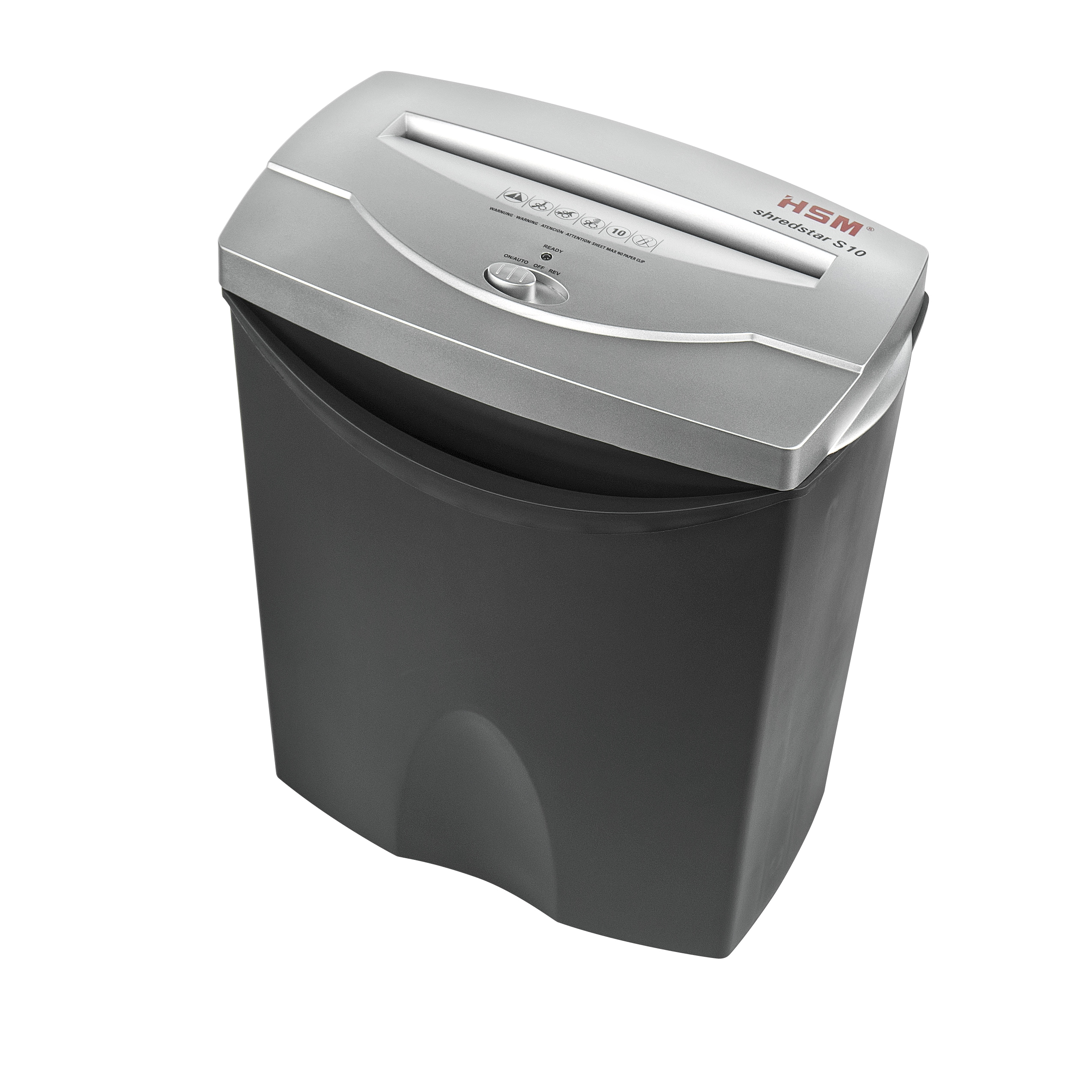 Hsm Shredstar S10 13 sheet Strip cut Shredder With 4.3 gallon Waste Container