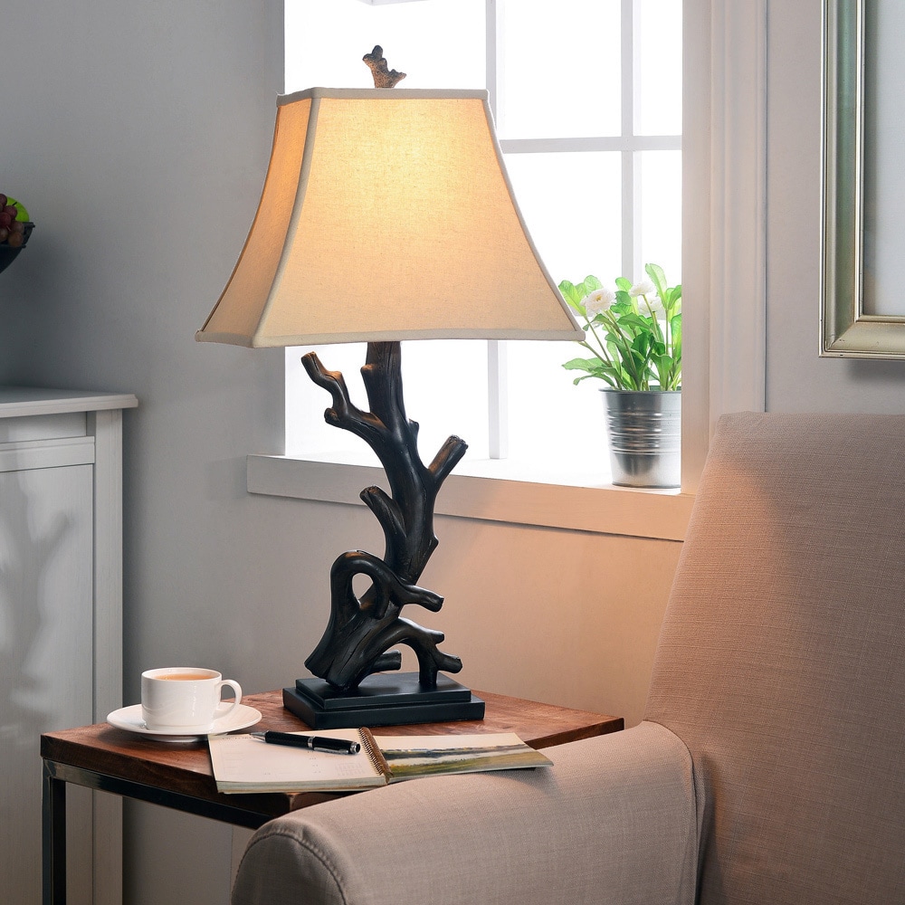 Luckett Woodgrain Finished Driftwood Styled Table Lamp Today $98.59