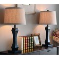Copper Grove Fern 'Aleksis' Rubbed Bronze Table Lamps (Set of 2)