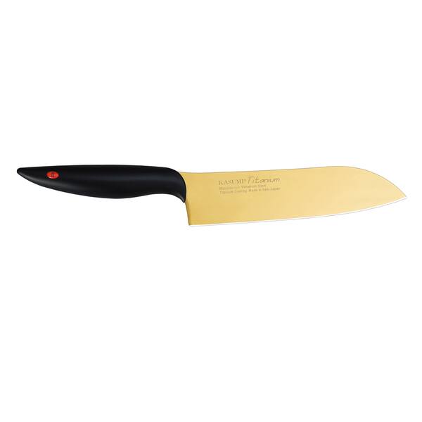 Kasumi Gold Titanium Coated Santoku Knife Bed Bath & Beyond 7896036