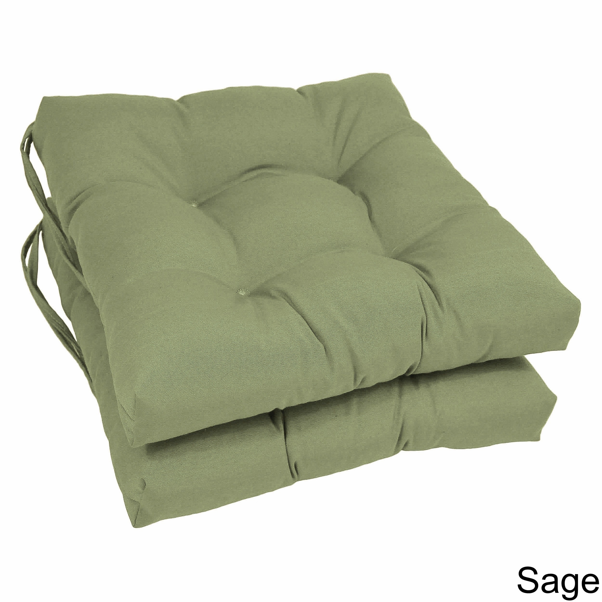 sage green chair pads