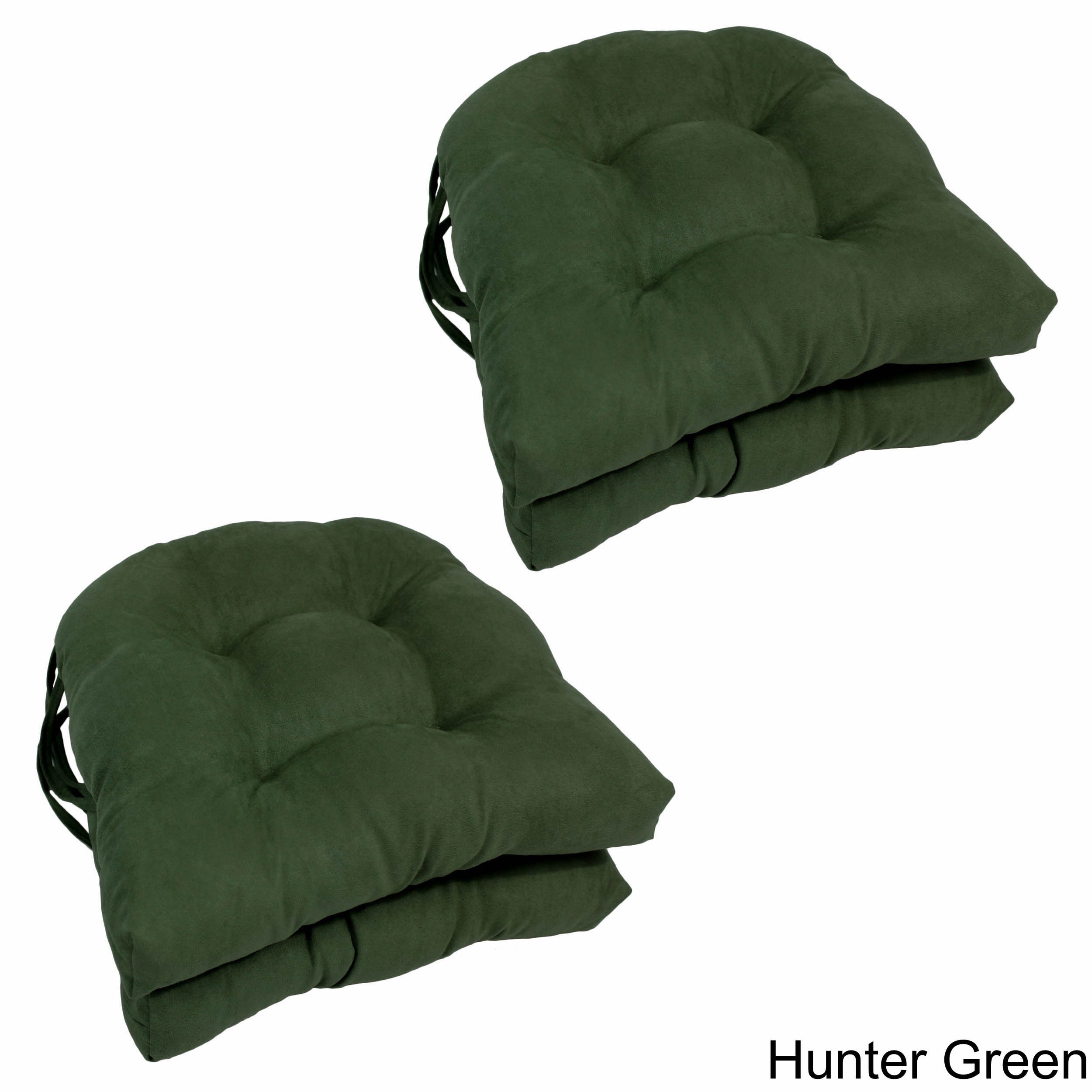 16-inch U-shaped Indoor Microsuede Chair Cushions (Set of 2, - Picture 60 of 103