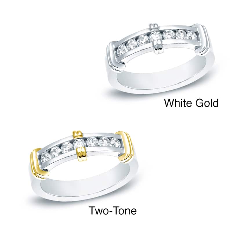 Men's 14k Gold1/2ct TDW Diamond Wedding Band by Auriya