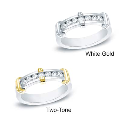 Men's 14k Gold1/2ct TDW Diamond Wedding Band by Auriya