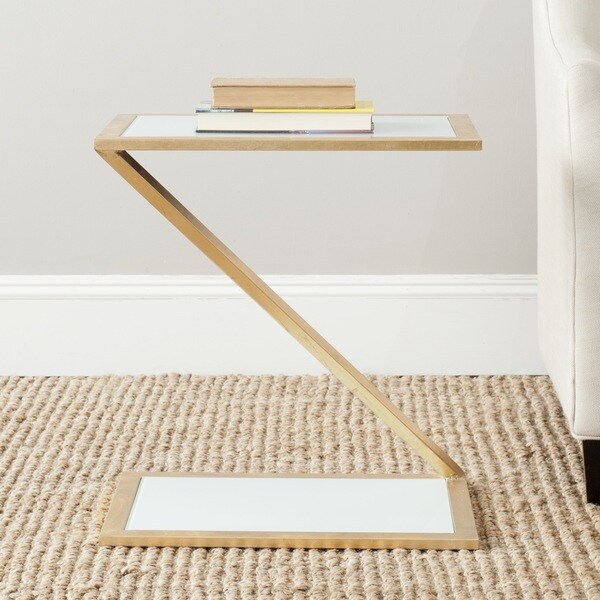 Safavieh Treasures Andrea Gold/ White Top Accent Table