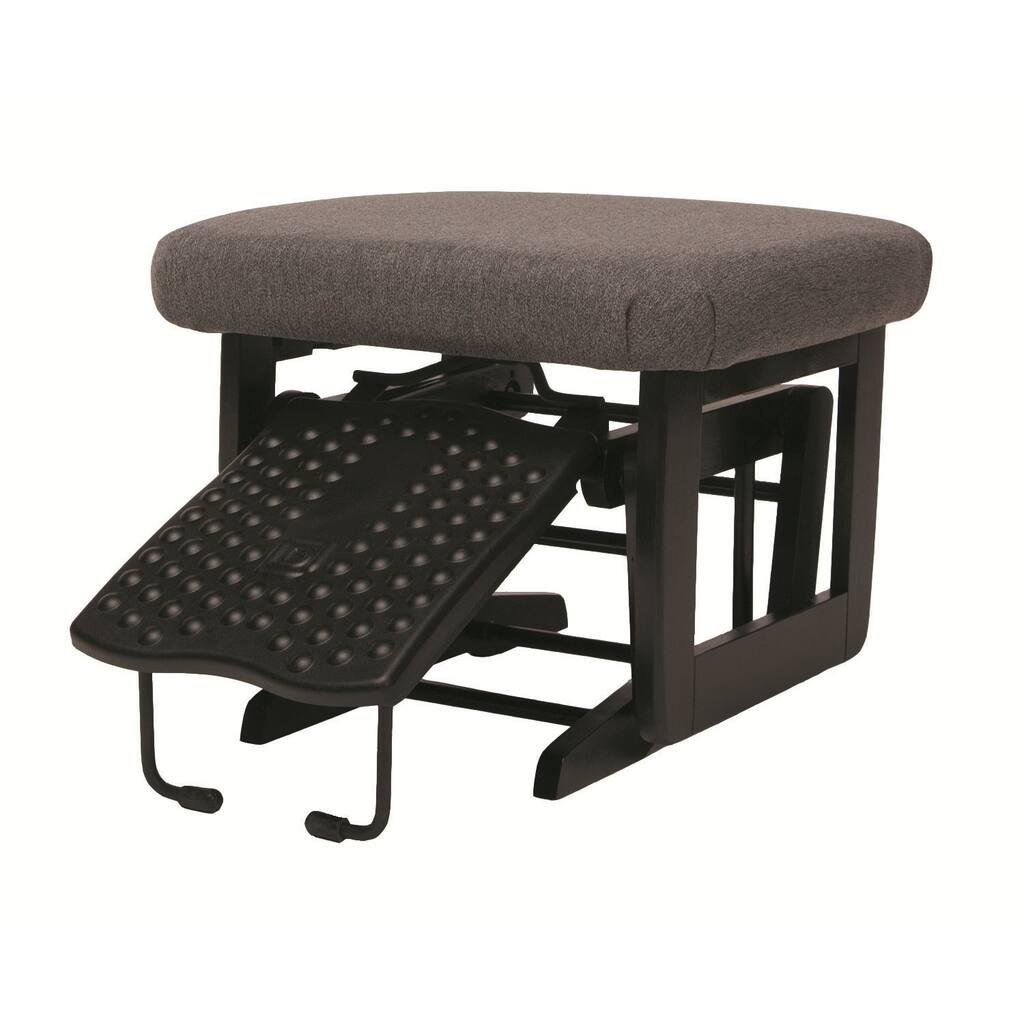 Dutailier Espresso/ Dark Grey Nursing Ottoman for Modern Gliders