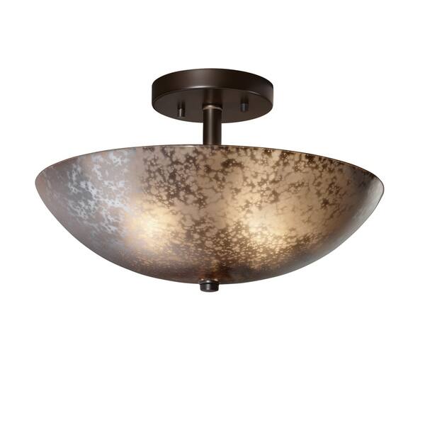 Justice Design Group Fusion 2 Light Dark Bronze Round Bowl Semi Flush Mercury Shade Justice Design Group Fusion 2 Light Dark Bronze Round Bowl Semi Flush Mercury Shade