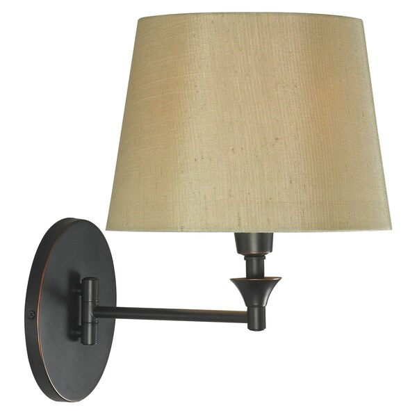 Carby Bronze Swing Arm Wall Lamp