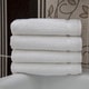 preview thumbnail 3 of 2, Authentic Plush Herringbone Weave Hotel and Spa Turkish Cotton White Hand Towels (Set of 4)
