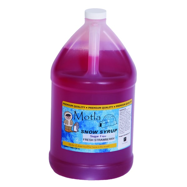 Motla 1-gallon Sugar-free Fresh Strawberry Snow Cone Syrup