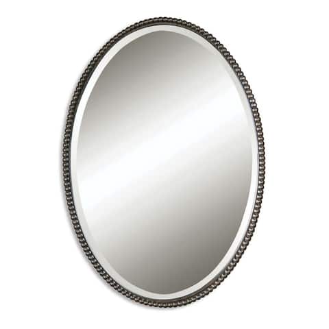 Uttermost Sherise Bronze Oval Mirror - 22x32x1.75