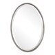 preview thumbnail 1 of 3, Uttermost Sherise Brushed Nickel Oval Mirror - Brushed Nickel - 22x32x1.75