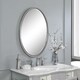 preview thumbnail 3 of 3, Uttermost Sherise Brushed Nickel Oval Mirror - Brushed Nickel - 22x32x1.75