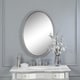 preview thumbnail 2 of 3, Uttermost Sherise Brushed Nickel Oval Mirror - Brushed Nickel - 22x32x1.75