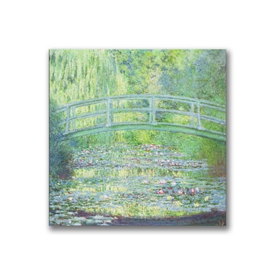 Claude Monet 'Waterlily Pond-The Bridge II' Canvas Art