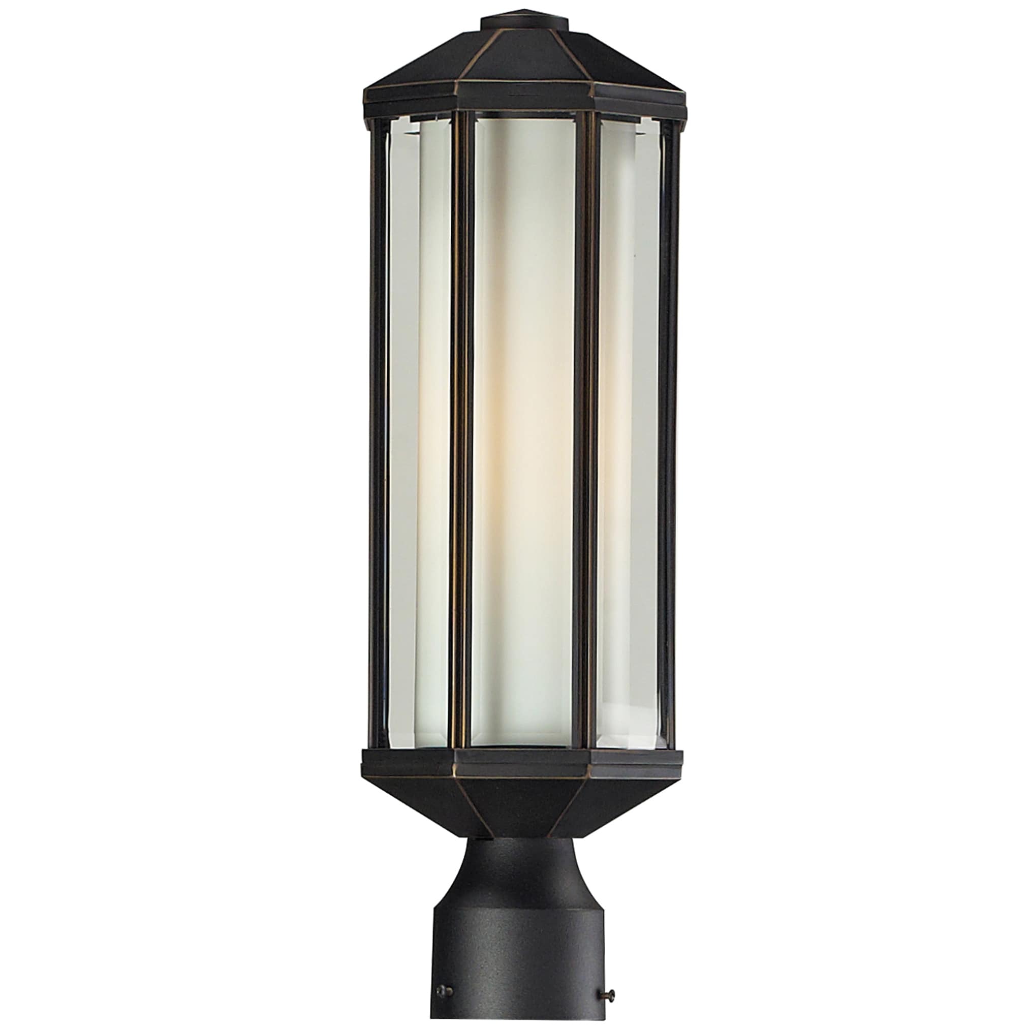 Cylex Oil Rubbed Bronze 1 light Outdoor Post Fixture