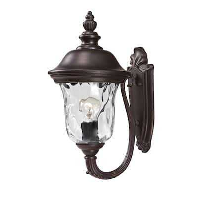 Elegant Armstrong One-Light Bronze Outdoor Wall Light