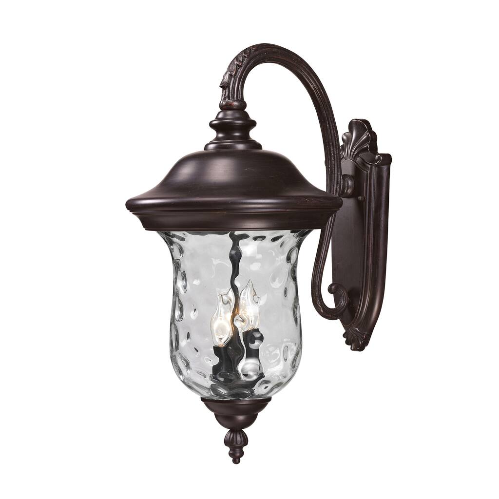 Armstrong 3-light Bronze Outdoor Wall Light