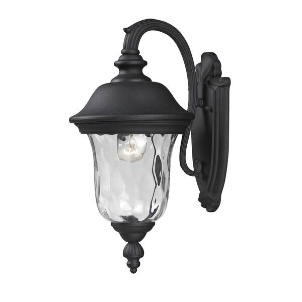 slide 1 of 1, Armstrong 2-light Black Outdoor Wall Mount Light