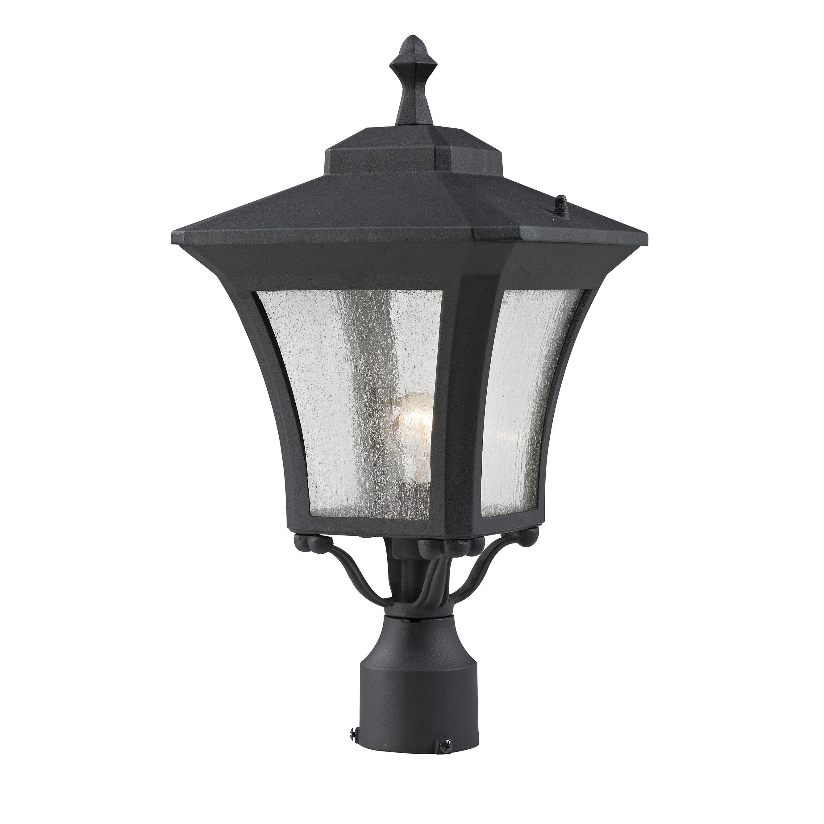 Waterdown 1 light Sand Black Outdoor Post Light