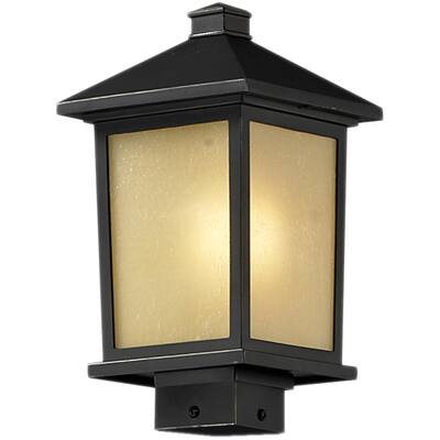 Holbrook Oil Rubbed Bronze Outdoor Post Light Fixture