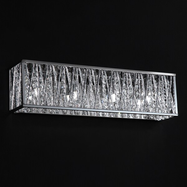 Terra Chrome Four-Light Vanity Fixture