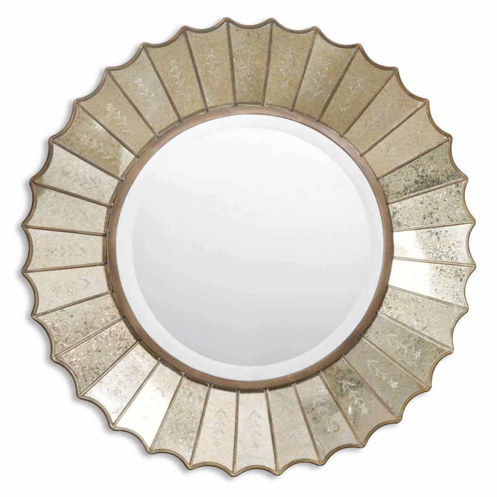 Uttermost 'Amberlyn' Sunburst Gold Mirror