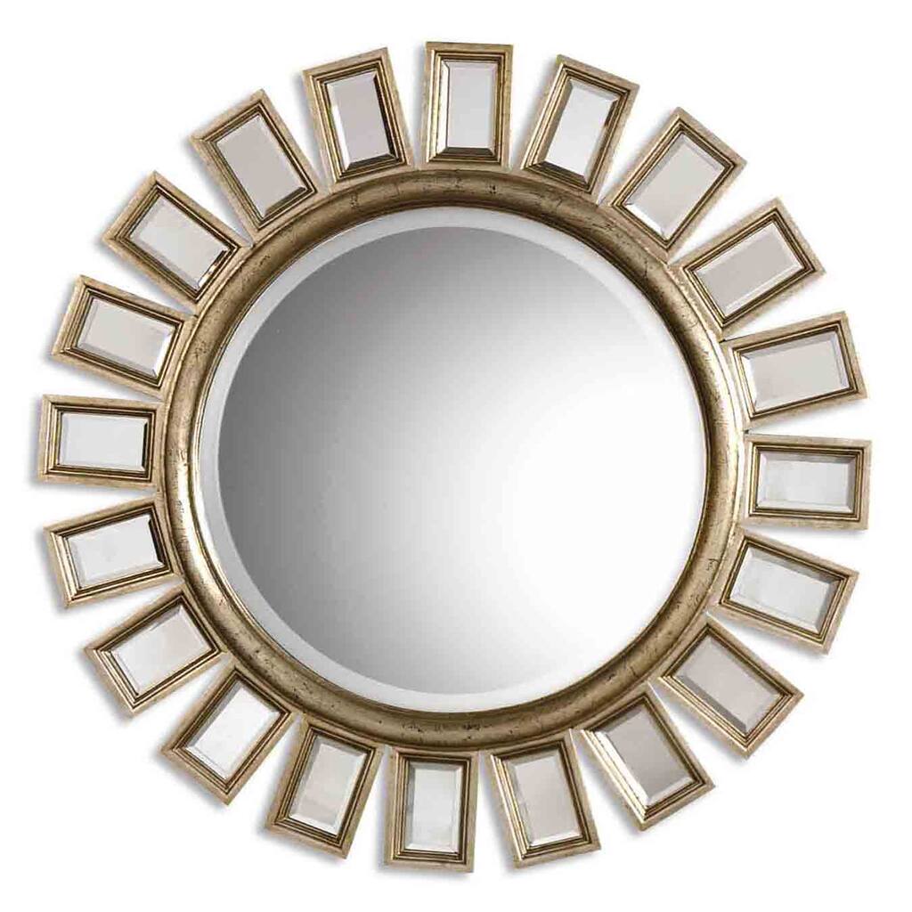 Uttermost 'Cyrus' Round Silver Mirror