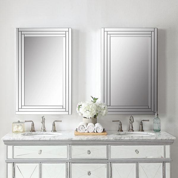 frameless vanity mirror