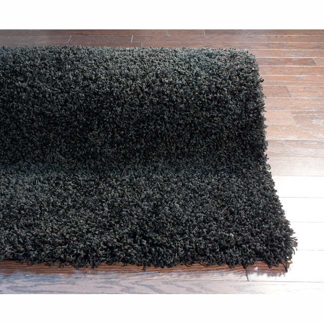 Ultra Black Shag Rug (5 x 8)