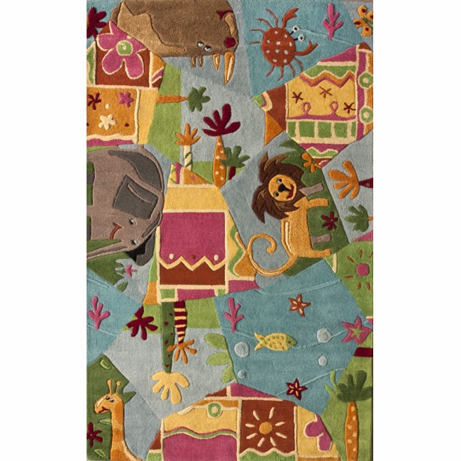 Nuloom Handmade Kids Jungle Wool Rug (36 X 56)