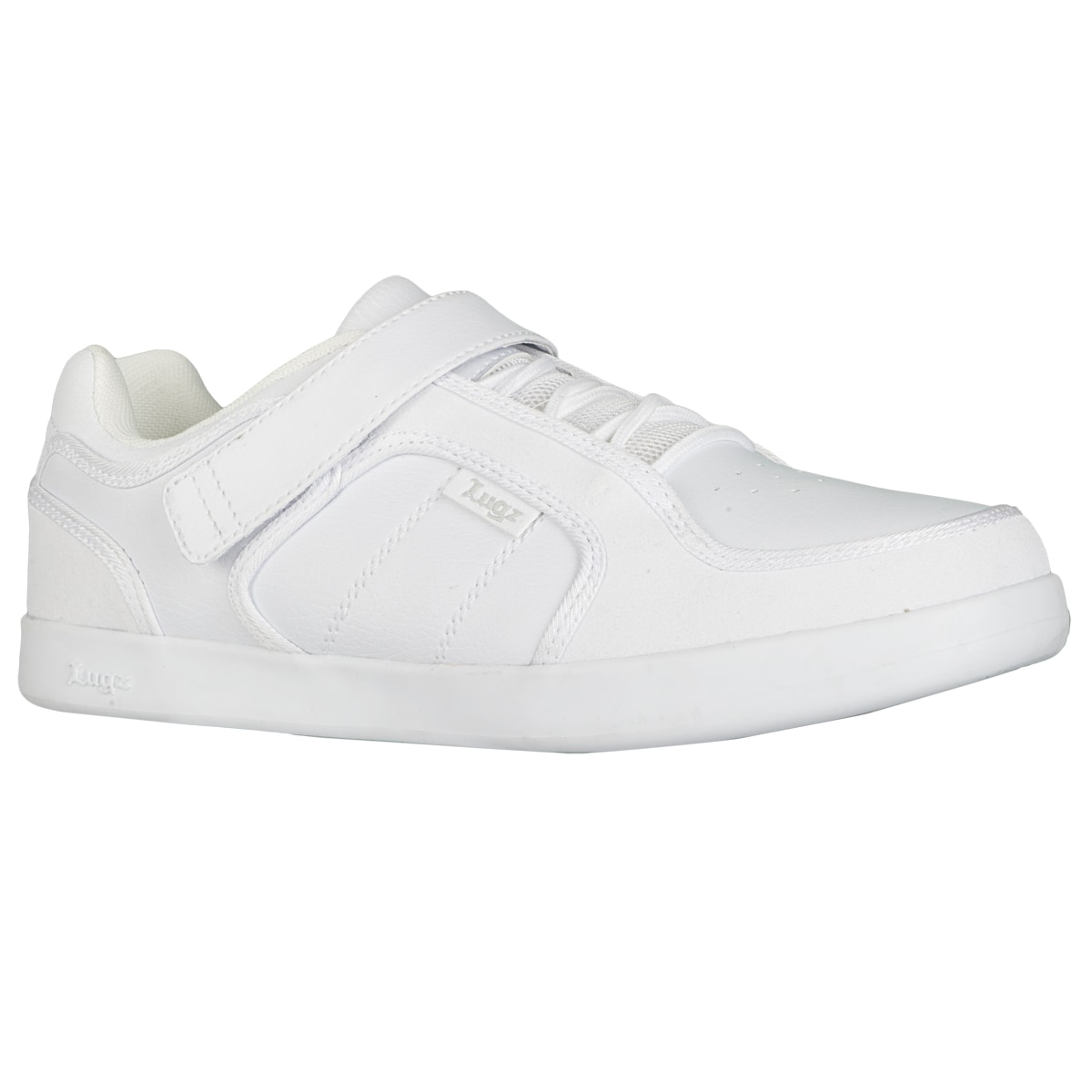 Lugz Mens Slice Permahide White Sneakers  