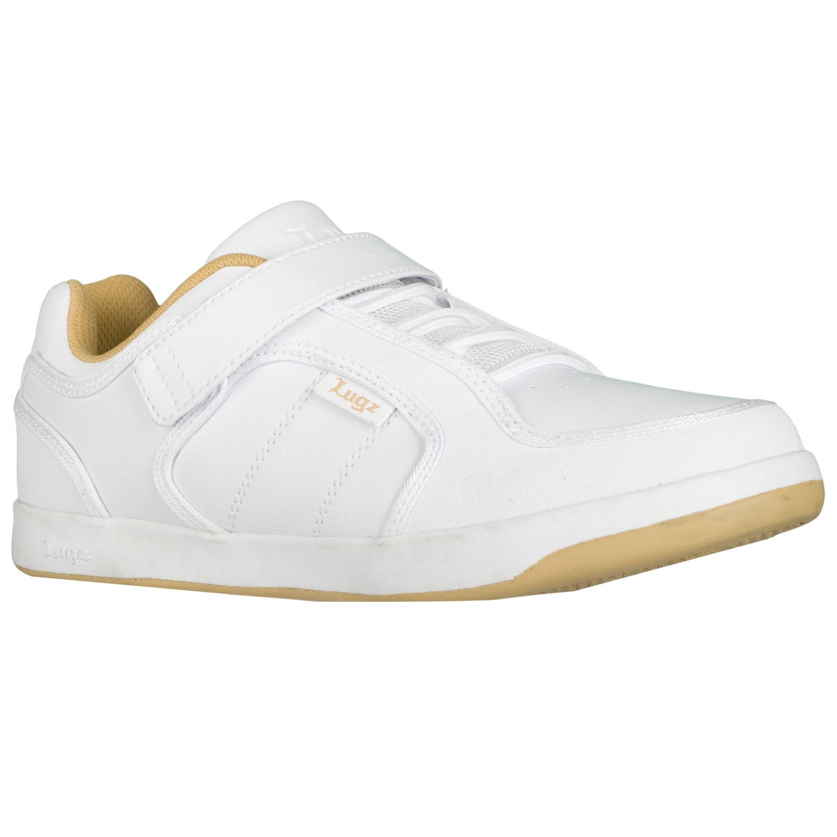 Lugz Mens Slice Permahide White/ Wheat Sneakers