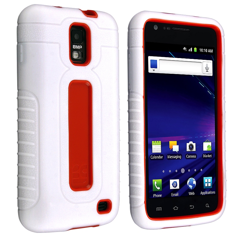 White/ Red Duo Shield Case for Samsung Skyrocket i727