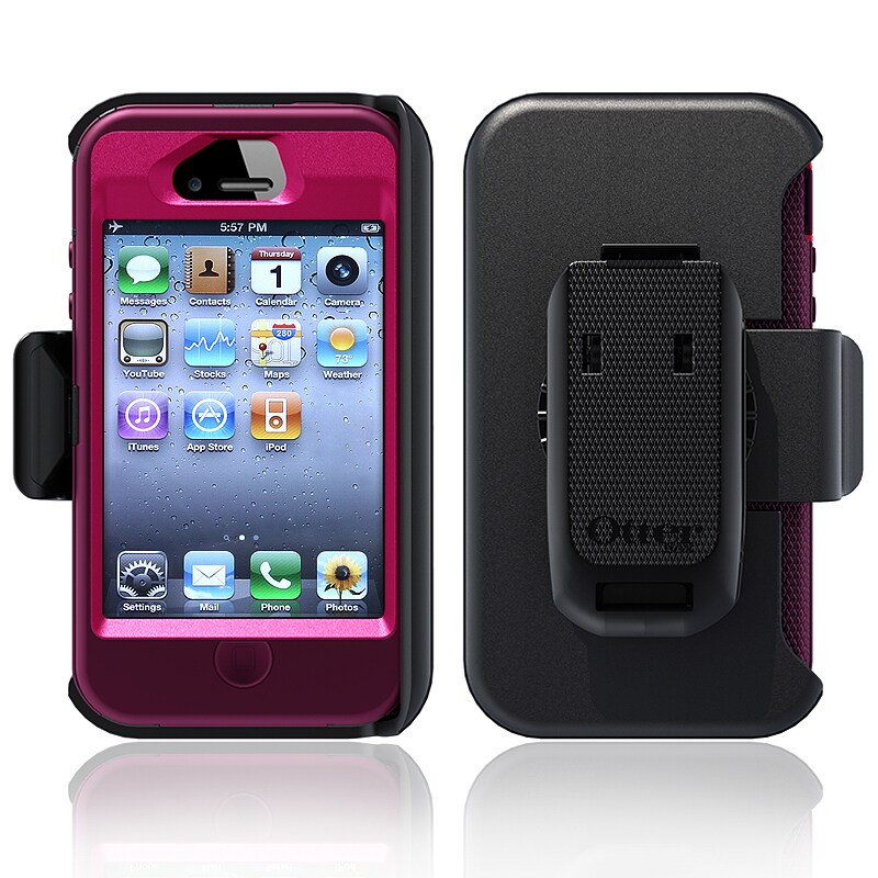 Otter Box Apple iPhone 4/ 4S Pink/ Plum Defender Case