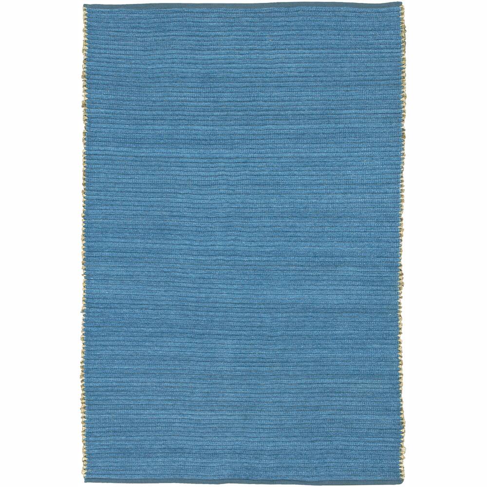 Hand-woven Mandara Blue Rug (2' x 3')