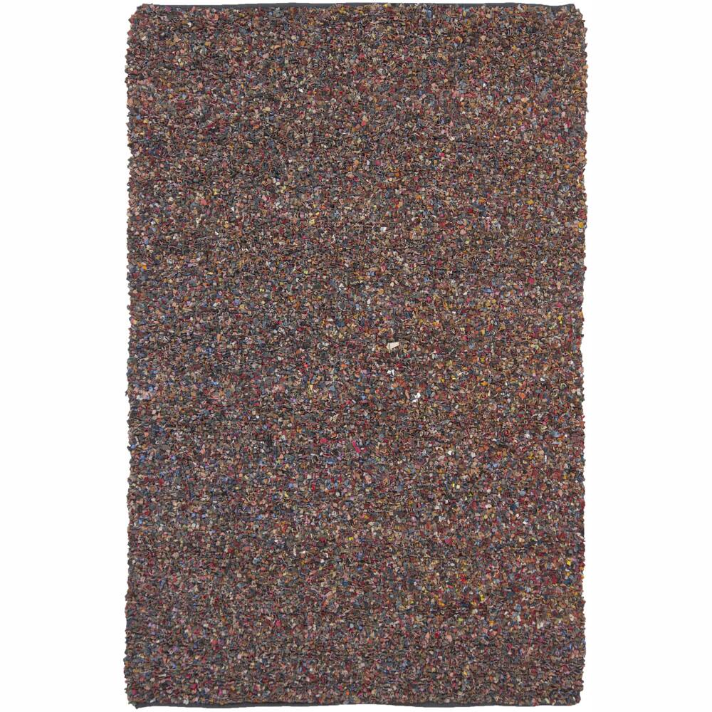 Hand-woven Mandara Multi Shag Rug (2'6 x 6')
