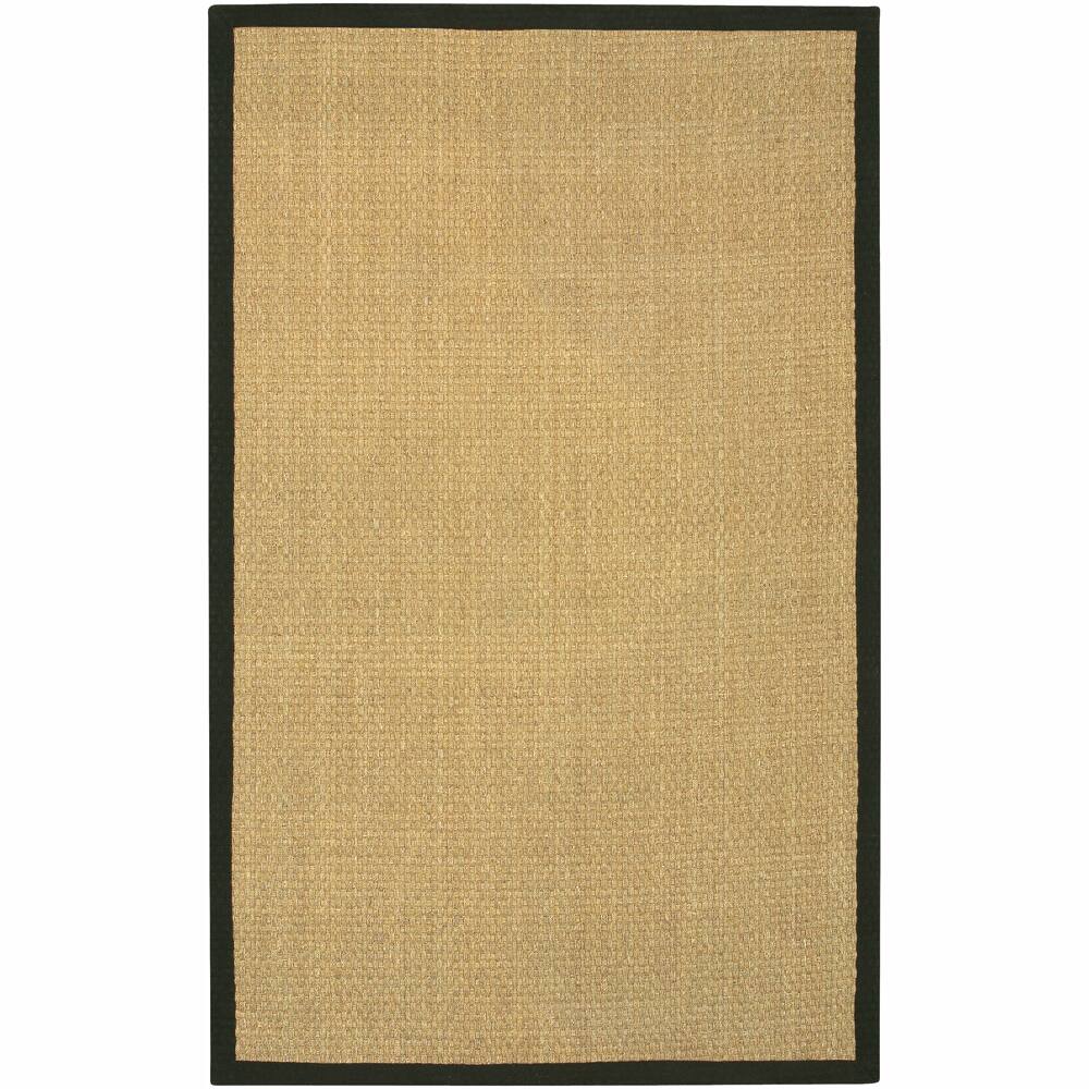 Hand-Woven Mandara Black Border Rug (3' x 5')