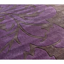 nuLOOM Handmade Pino Purple Floral Fantasy Rug (8'3 x 11') Nuloom 7x9   10x14 Rugs