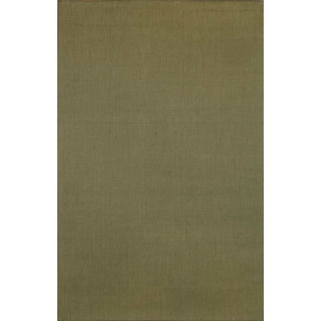 Solid Indoor/ Outdoor Moss Green Rug (411 x 76) Today $69.99 Sale