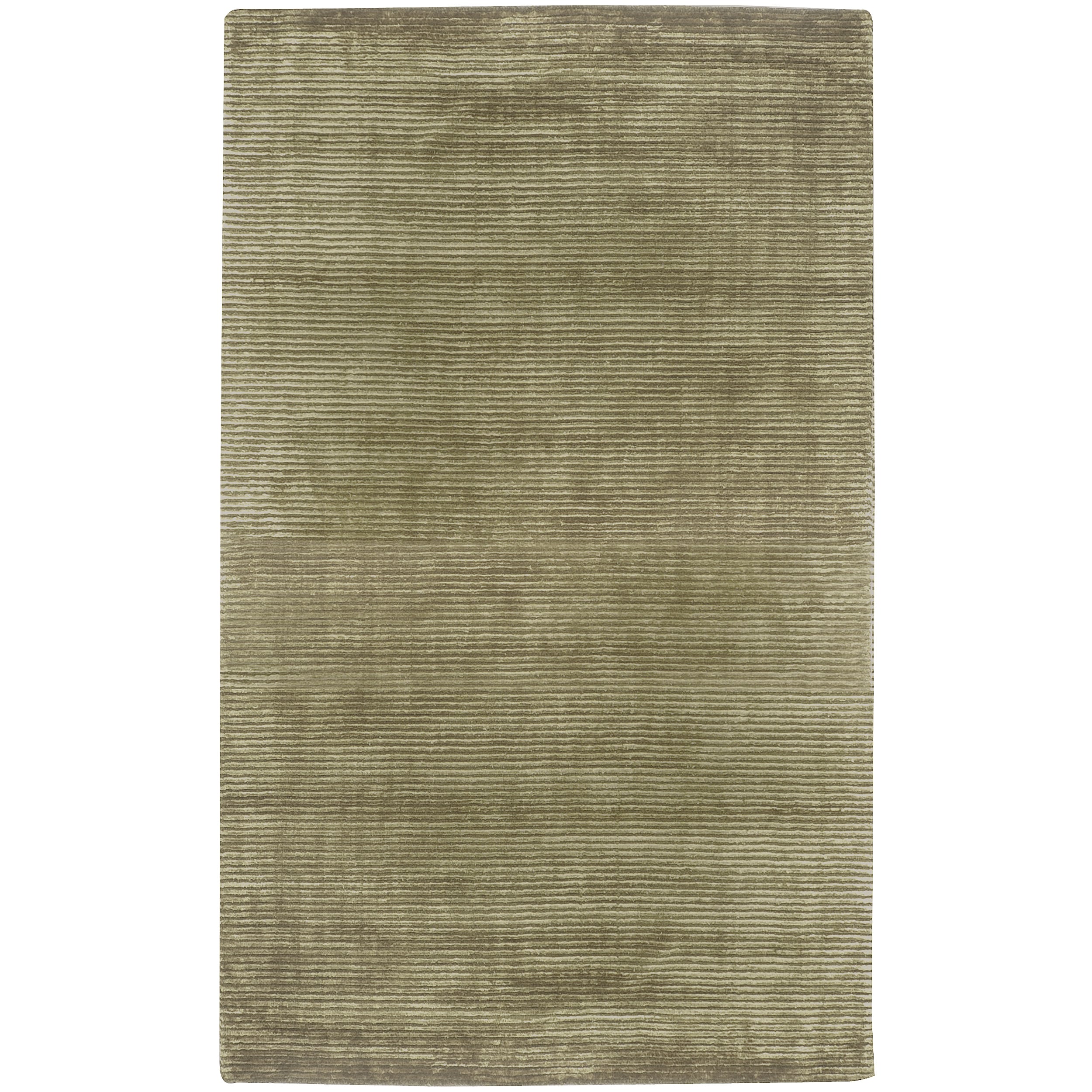 Hand loomed Solid Beige Casual Vaal Wool Rug (33 X 53)