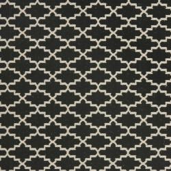 Poolside Black/Beige Indoor/Outdoor Polypropylene Rug (8' x 11'2") Safavieh 7x9   10x14 Rugs