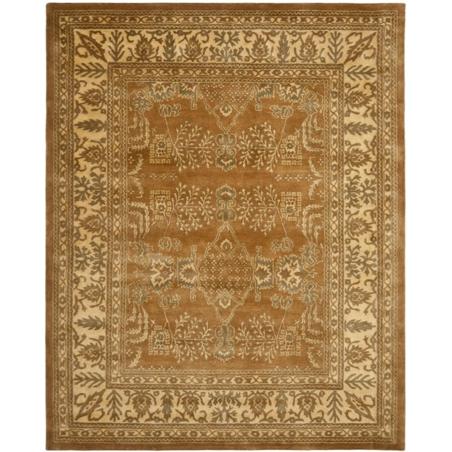 Safavieh Handmade Tree Light Brown/ Beige Hand-spun Wool Rug - 8' x 10'