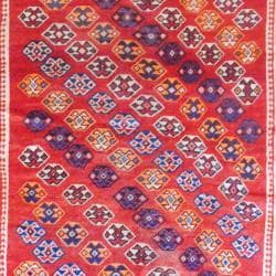 Persian Hand knotted Shiraz Red/ Blue Wool Rug (4'7 x 7'11) Runner Rugs