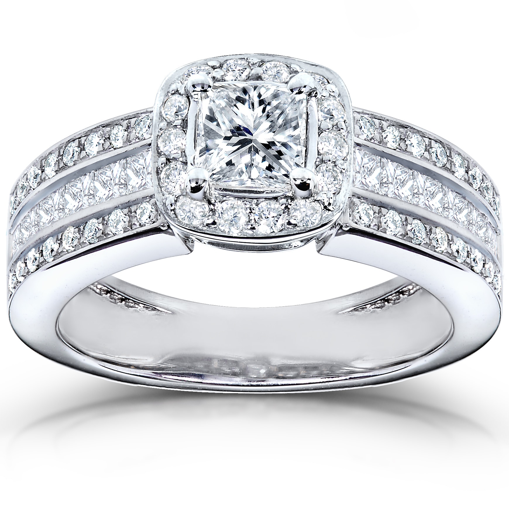 14k White Gold 1ct TDW Diamond Engagement Ring Today $1,576.99